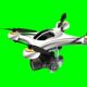 Drone camera green screen video