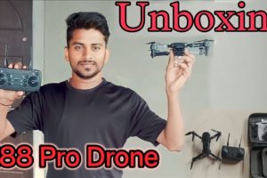 E88 pro drone unboxing and testing | 4k Foldable Camera drone