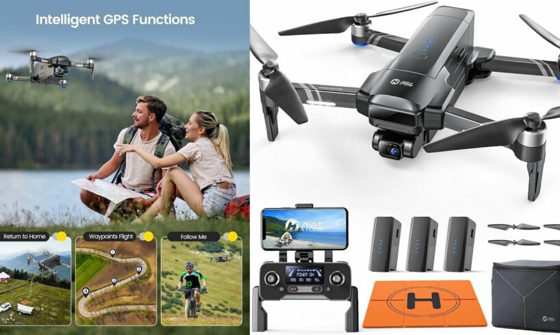 Holy Stone HS600 Drones with 4K 30FPS Camera for Adults with 2-Axis Gimbal & EIS Anti Shake
