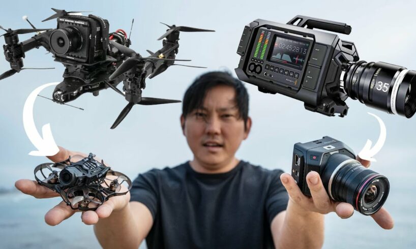 FPV Drones & CINEMA CAMERAS Keep Getting TINIER! | BlackMagic Micro G2 & O3 Tinywhoops