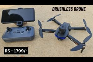 Best E99S BRUSHLESS DRONE Dual Camera Foldable Drone With Wi-Fi App Control & Brushless Motor