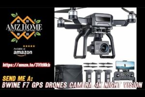 Bwine F7 GPS Drones Camera 4K Night Vision, 3-Aix Gimbal, 2Mile Long Range, 75Mins, review amazon