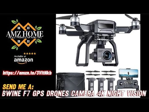 Bwine F7 GPS Drones Camera 4K Night Vision, 3-Aix Gimbal, 2Mile Long Range, 75Mins, review amazon