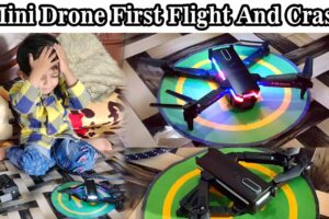 F190 Drone unboxing | drone first flight and crash | Drone Camera Crash in Room
