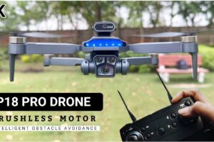 P18 pro Brushless motor Drone🔥 Best Foldable Drone with dual camera Wifi Connectivity camera footage